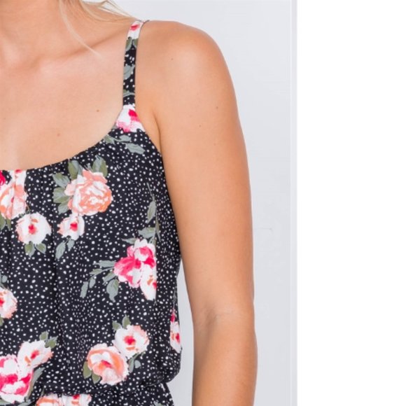 Rose & Polkadot Jumpsuit - Picture 4 of 5